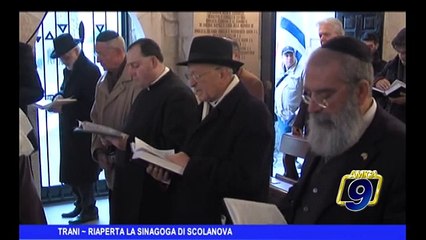 TRANI | Riaperta la sinagoga di Scolanova