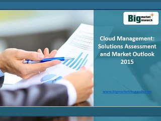 Cloud Management Market Solutions Assessment and Growth 2015