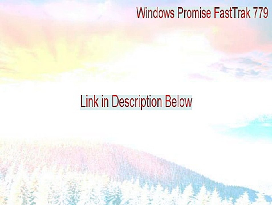 Windows Promise FastTrak 779 (tm) Controller Cracked [Download Here]