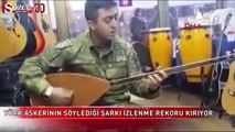 Türk askerinin söylediği şarkı izlenme rekoru kırıyor