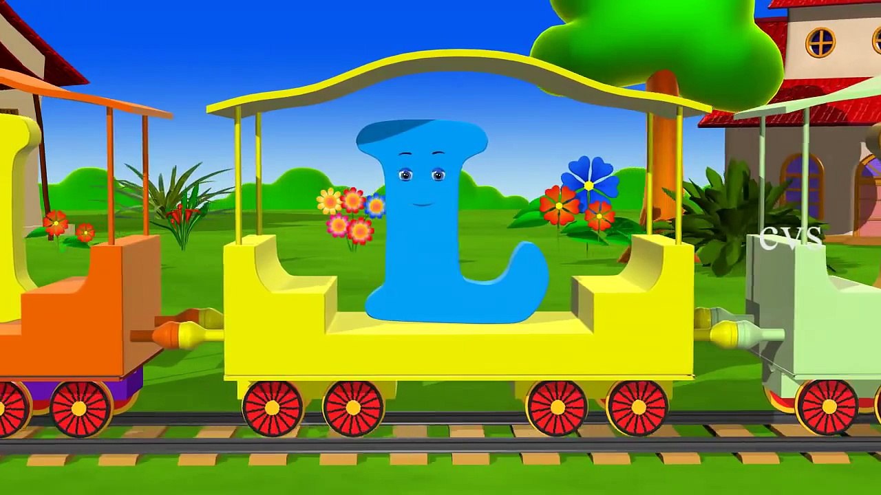 Learn Alphabet Train Song - 3D Animation Alphabet ABC Train song for ...