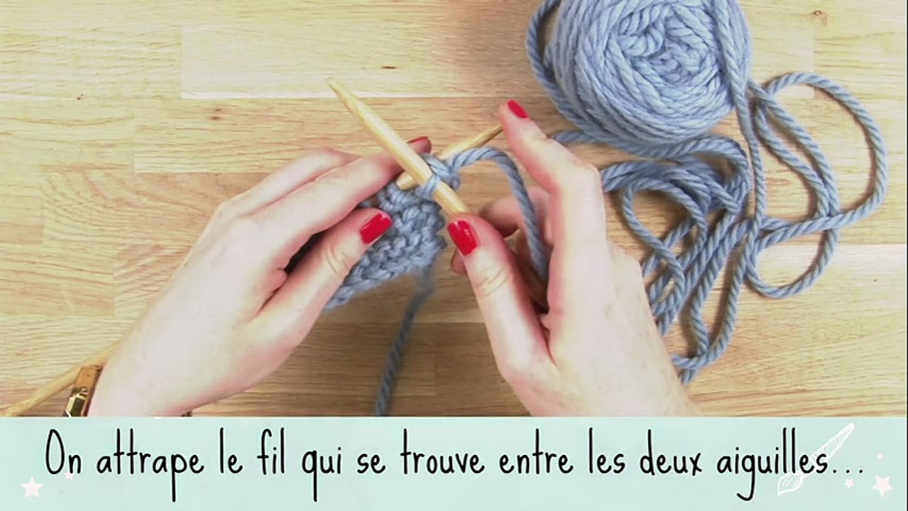 Tricot : apprendre à tricoter en vidéo une maille endroit facilement