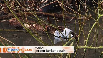 Lek in persleiding bij Bedum: rioolwater stroomt in sloot - RTV Noord