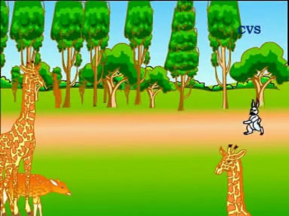 Panchatantra Hindi Animation Stories - Rabbit and Totoise खरगोश और कछुआ