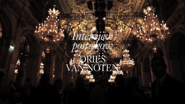 Interview post show avec Dries Van Noten au défilé automne-hiver 2015-2016