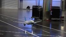 Amazing toy plane flying inside a room