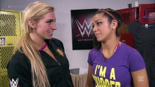 WWE NXT 03/04/15 Charlotte, Bayley & Emma Backstage Segment