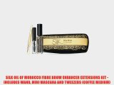 SILK OIL OF MOROCCO FIBRE BROW ENHANCER EXTENSIONS KIT - INCLUDES WAND MINI MASCARA AND TWEEZERS