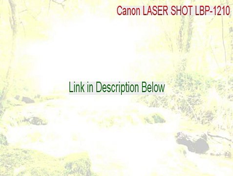 Canon LASER SHOT LBP-1210 Full Download [Legit Download]