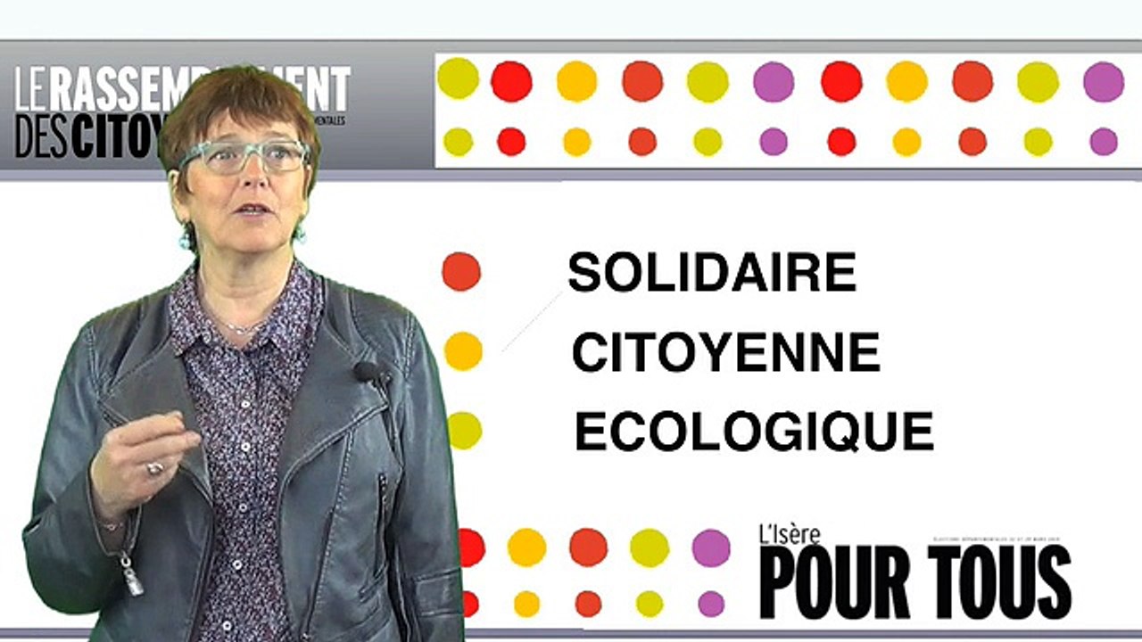 Rassemblement des Citoyens Isère - Elections départementales 2015 - Présentation