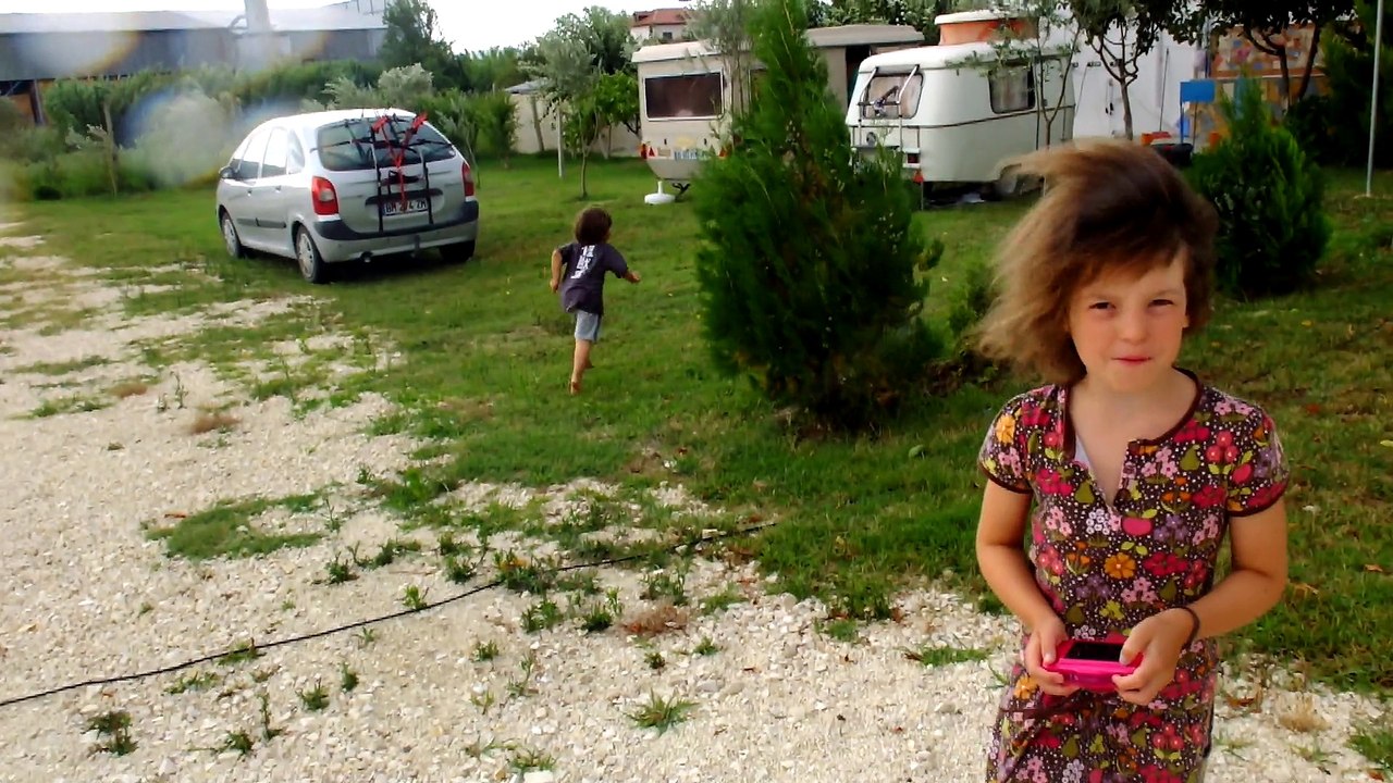 Un  peu de vent au Camping berat