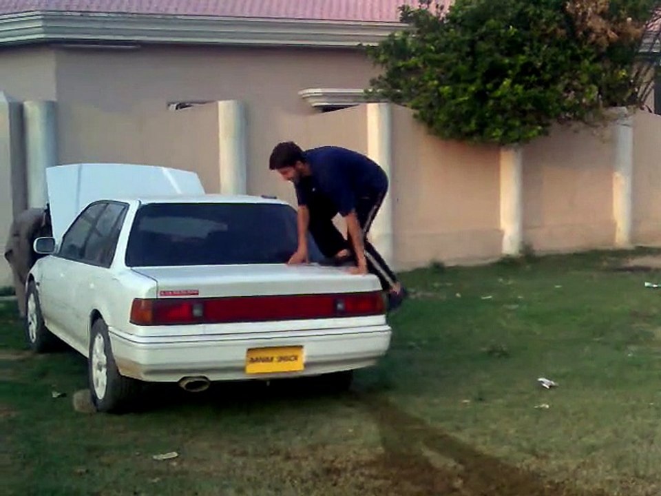 back flip from the car