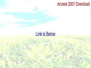Access 2007 Download: Access Runtime Keygen [Free Download]