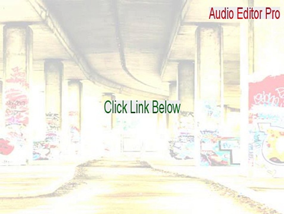 Audio Editor Pro Full (Download Here 2015)