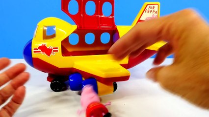 Peppa Pig s Jumbo Jet Flying Adventure Play Doh Hello Kitty Muddy Puddle Kids Toys