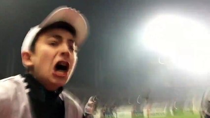 Besiktas ballboy celebrating penalty shoot-out