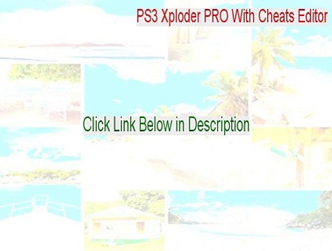 PS3 Xploder PRO With Cheats Editor Keygen - Download Here (2015)
