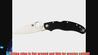 Spyderco Caly 3.5 Black G-10 PlainEdge Knife
