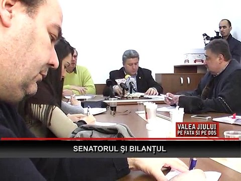 Valea Jiului, pe fata si pe dos - Senatorul si bilantul