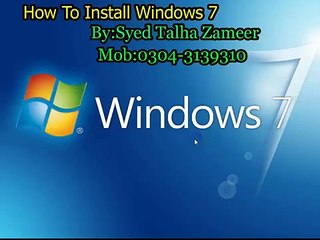 How To Install Windows 7 In Urdu