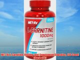 MET-Rx L-Carnitine 1000mg Diet Supplement Capsules 180 Count (Pack of 3)