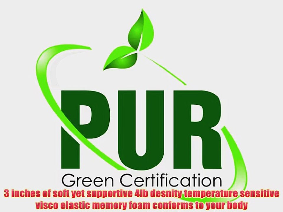 DreamDNA 4lb Queen Size 3 American Made Visco Elastic Memory Foam Mattress Topper