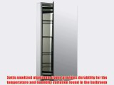 Kohler K-2936-PG-SAA Catalan Mirrored Cabinet with 107? Hinge Satin Anodized Aluminum