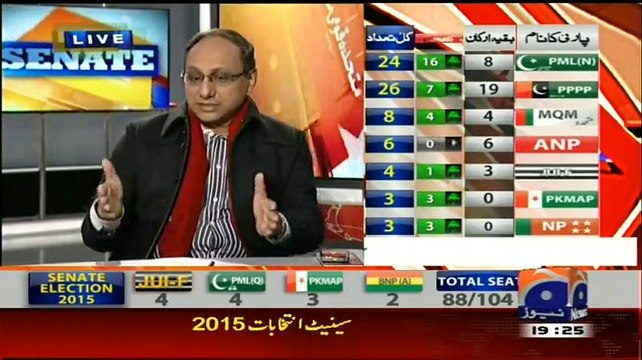 Senate Election 2015 Special Transmission On Geo News 7pm to 8pm ~ 5th March 2015 - Live Pak News