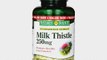 Nature's Bounty Value Size Milk Thistle 250mg 200 Gelatin Capsules (Pack of 3)