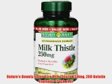 Nature's Bounty Value Size Milk Thistle 250mg 200 Gelatin Capsules (Pack of 3)