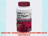 Nature's Plus - Extended Release Red Yeast Rice 600Mg Tabs 60 (7361) (Pack of 3)