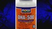 NOW Foods DHA-500 180 Softgels (Pack of 3)