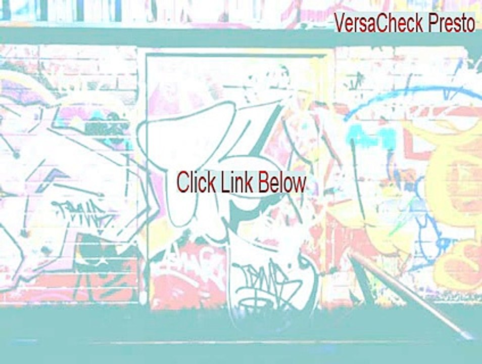 VersaCheck Presto Serial - Instant Download 2015