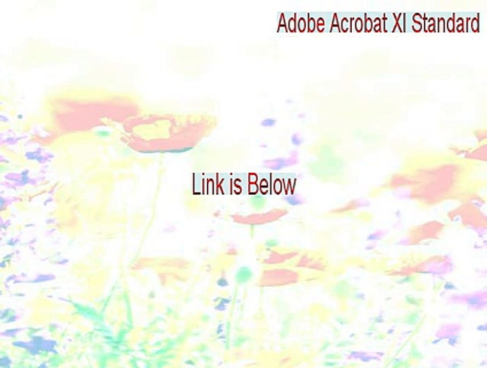 Adobe Acrobat XI Standard Keygen - Download Now (2015)