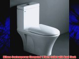 Milano Contemporary Elongated 1 Piece Toilet with Dual Flush