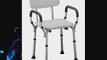 Nova Ortho-med Quick Release Shower Chair with Back White (Pack of 2)