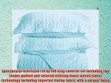 Tuscany Fine Italian Linens Egyptian Cotton Quilted Coverlet Set King White