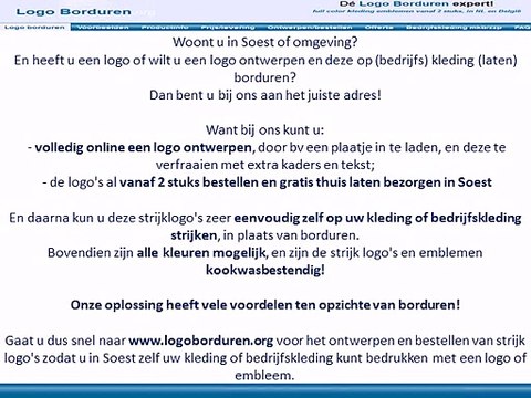 Soest logo borduren op kleding