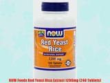 NOW Foods Red Yeast Rice Extract 1200mg (240 Tablets)