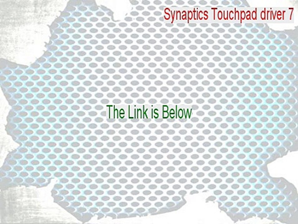 Synaptics Touchpad driver 7.2.5.0.zip Free Download [Legit Download]
