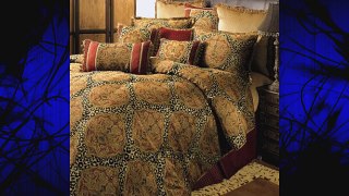 Sherry Kline Tangiers Comforter Set KingGold/Bronze 4 Piece