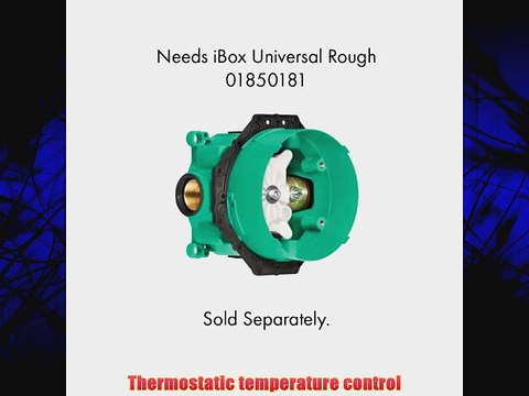 Hansgrohe 04353000 S and E Thermostatic Trim with Volume Control and Diverter Chrome