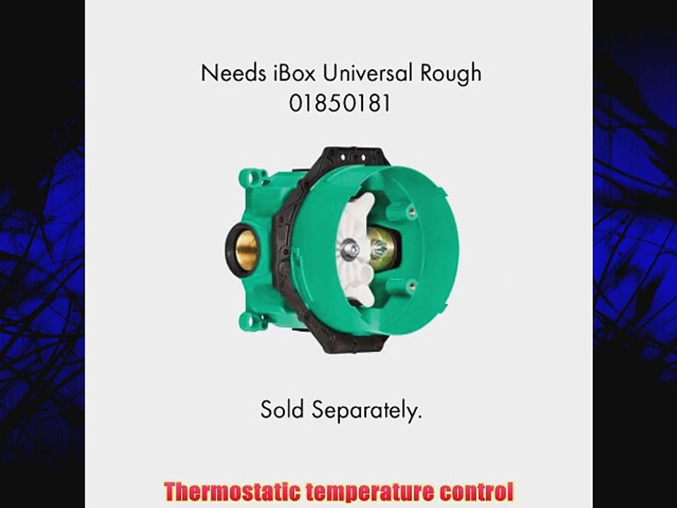 Hansgrohe 04353000 S and E Thermostatic Trim with Volume Control and Diverter Chrome