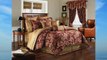 Croscill Home Fashions Mystique 4-Piece Comforter Set California King Claret