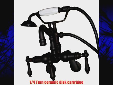 Kingston Brass CC1301T5 Heritage Vintage Leg Tub Filler with Hand Shower Oil Rubbed Bronze