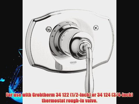 Grohe 19 614 EN0 Seabury Thermostatic Valve Trim with Cross Handle Infinity Brushed Nickel