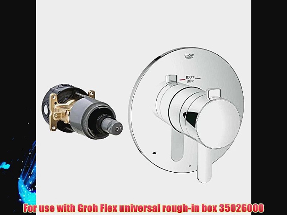Grohe 19878000   Cosmopolitan 1-Handle GrohFlex Universal Rough-In Box Dual Function Thermostatic