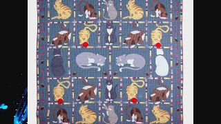 Patch Magic King Kitty Cats Quilt 105-Inch by 95-Inch