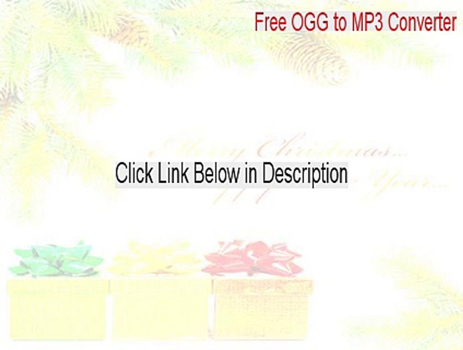Free OGG to MP3 Converter Crack [Download Now]