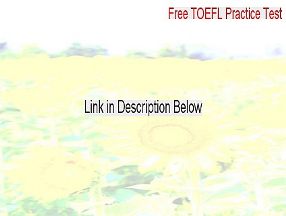 Free TOEFL Practice Test Free Download (Free Download 2015)